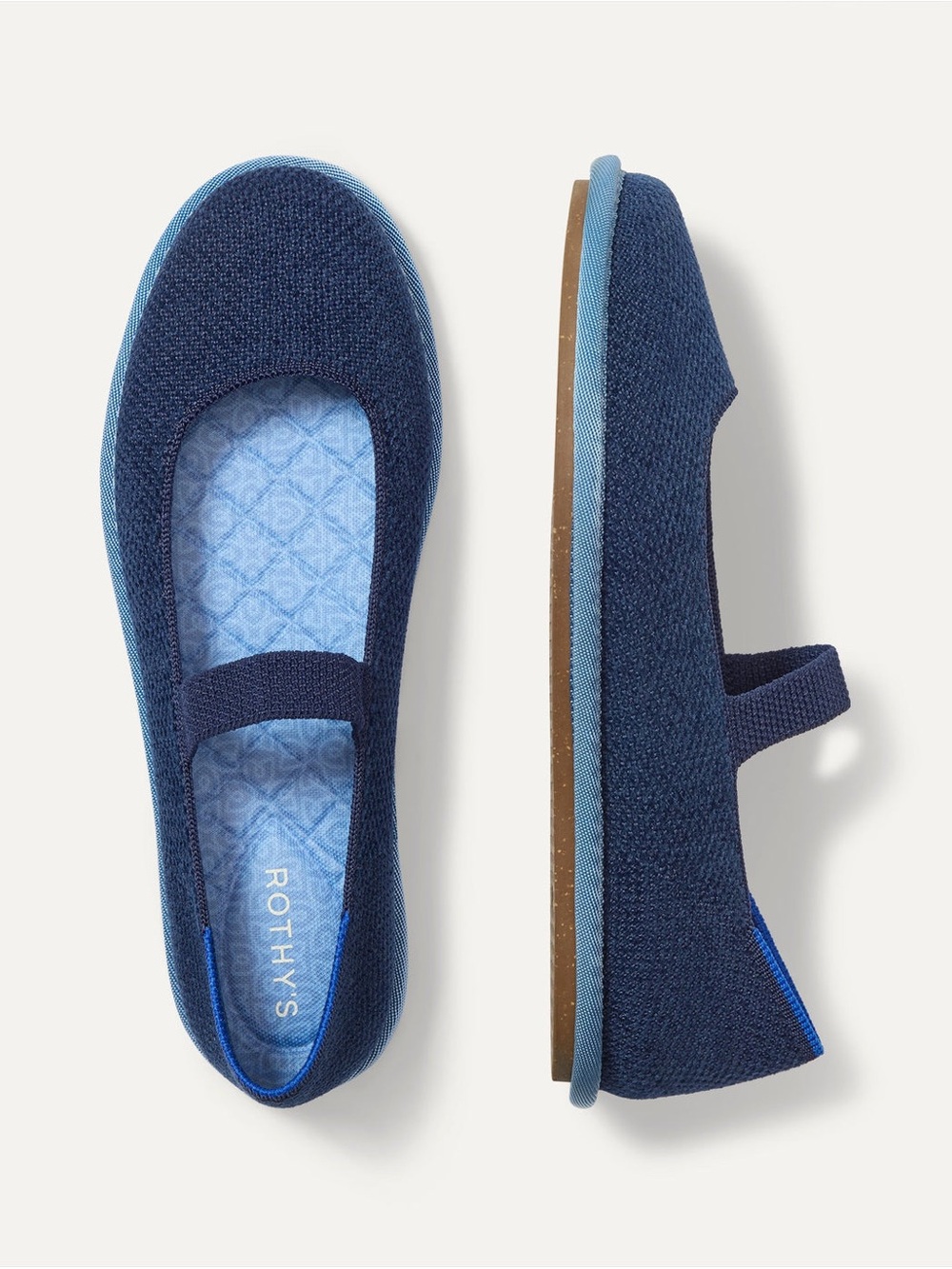 Rothy’s Cruiser Mary Jane - Velvet Navy Size 8 - Picture 2 of 7